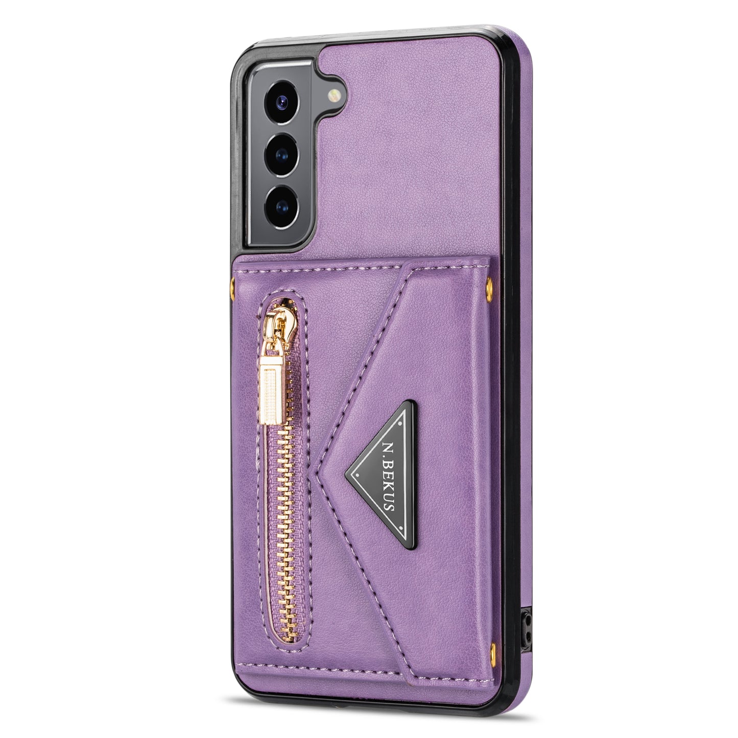 Phone Case with Zipper Wallet, for Samsung Galaxy S23 S22 S21 S20