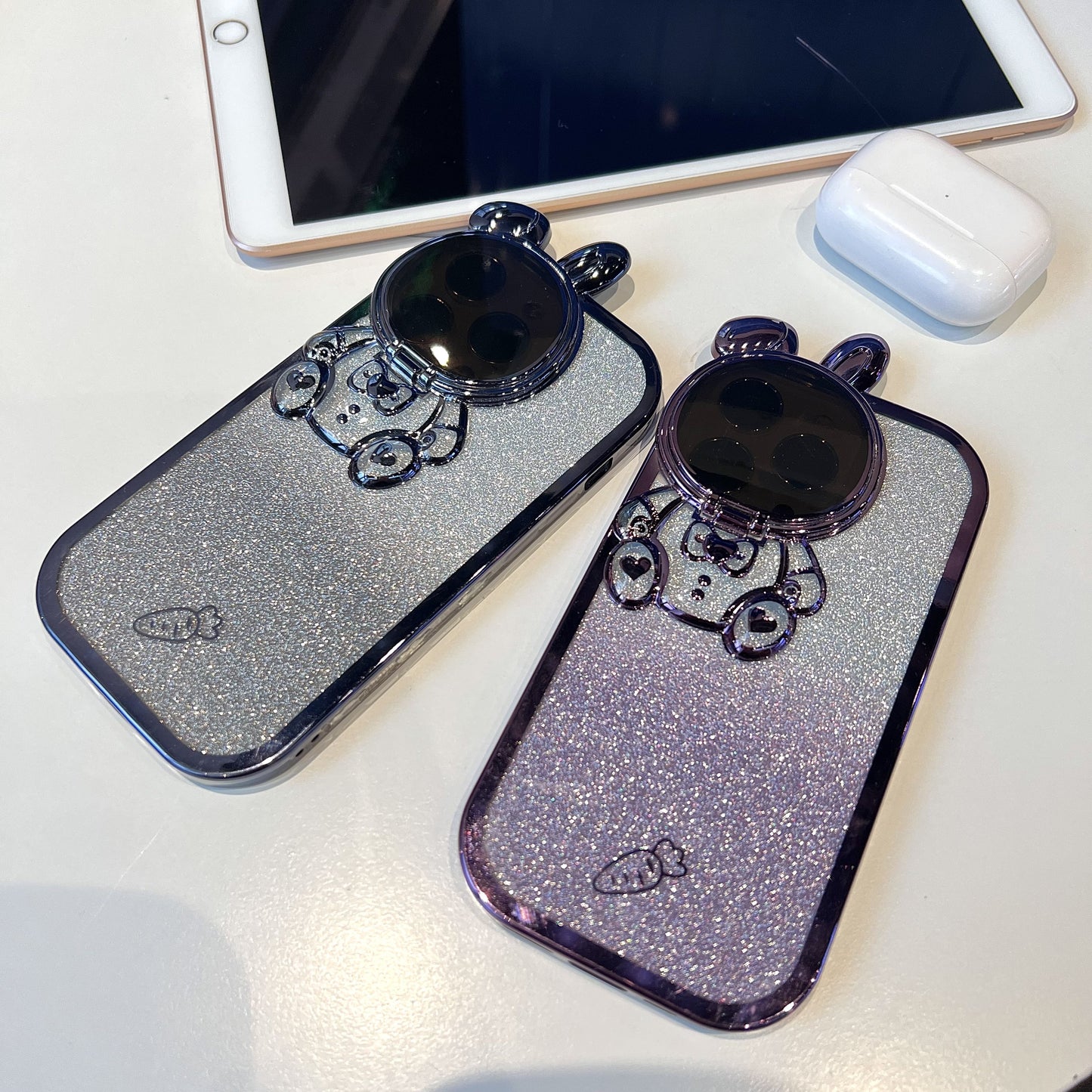 Cute Rabbit Stand Phone Case for iphone 14 13 12 11