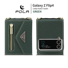 Wallet Flip Case with Crossbody Strap, for Samsung Galaxy Z Flip 4 & 3