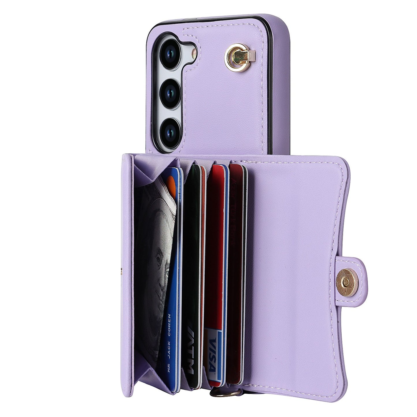 Classic wallet stand phone case for Samsung 23 22 21