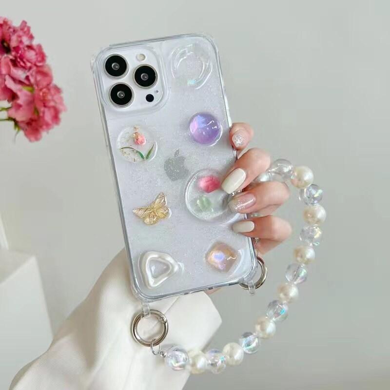 iPhone case with fashion Jewelry and chain, for iphone 11/12/13/14, Pro Max - EbayCase